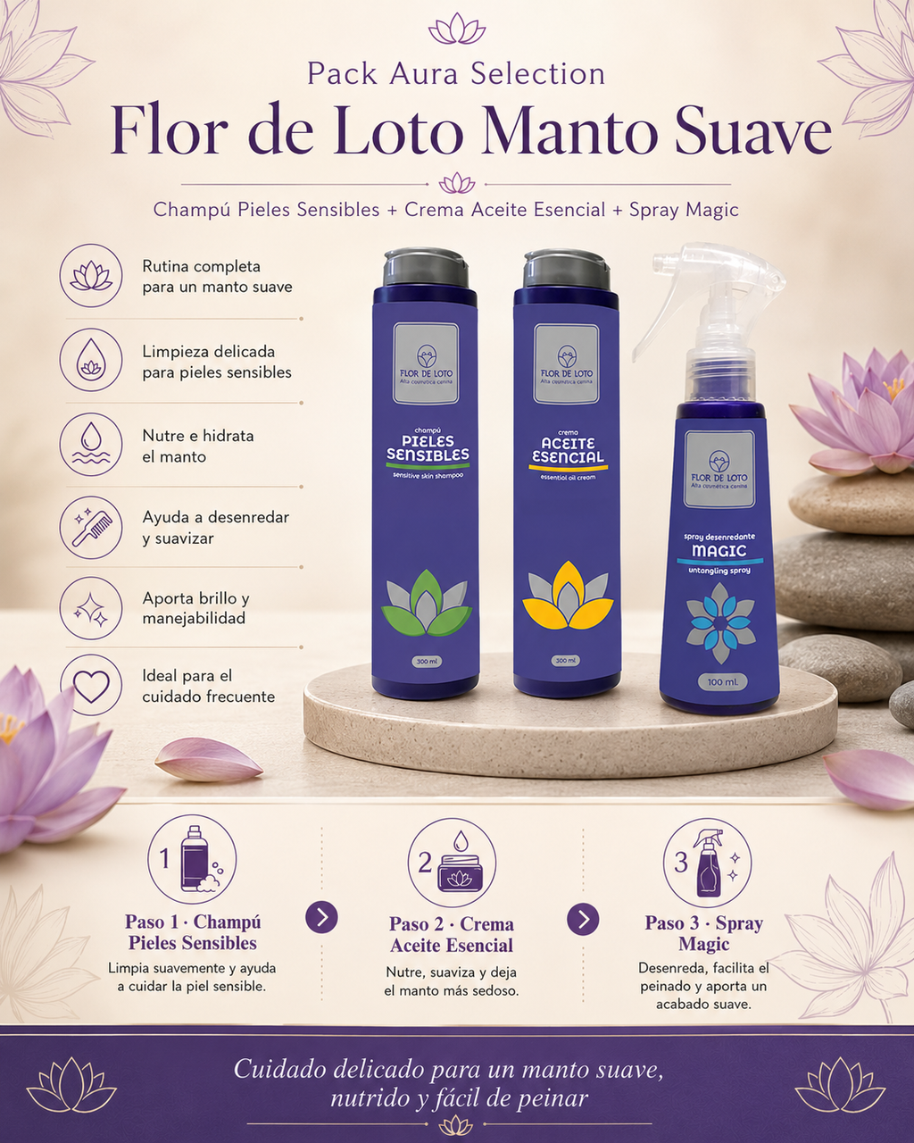 Aura Selection · Flor de Loto Manto Suave
