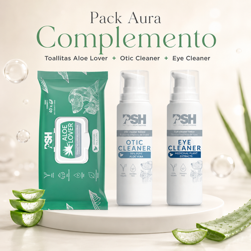 Pack Aura Complemento con productos de higiene PSH para reforzar el cuidado diario del perro